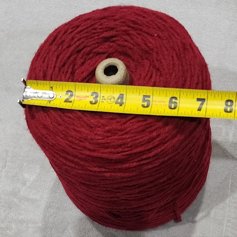 Red Yarn Cone - Picture 2 of 4